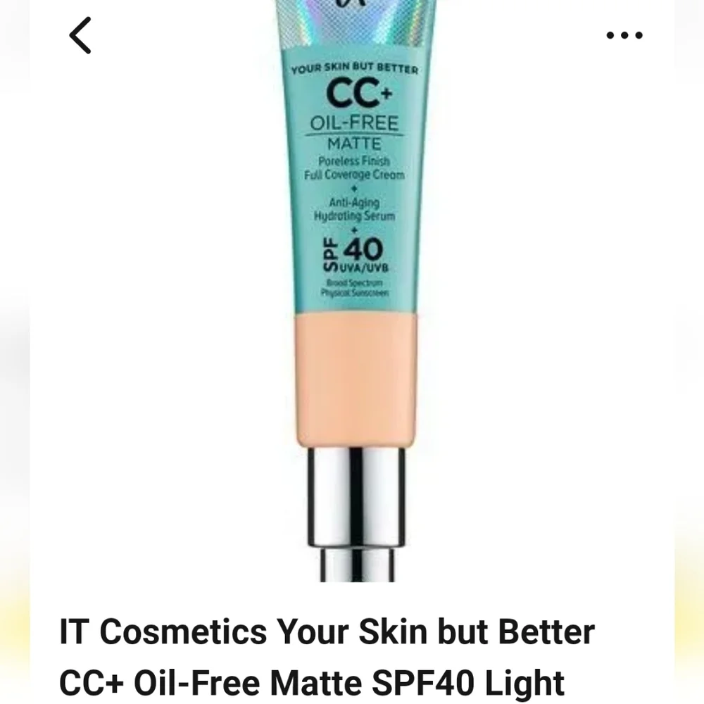 IT Cosmetics Cream Silver Foundation SPF NEW 32ml